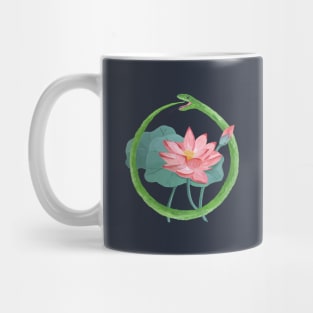 Ouroboros and Lotus Mug